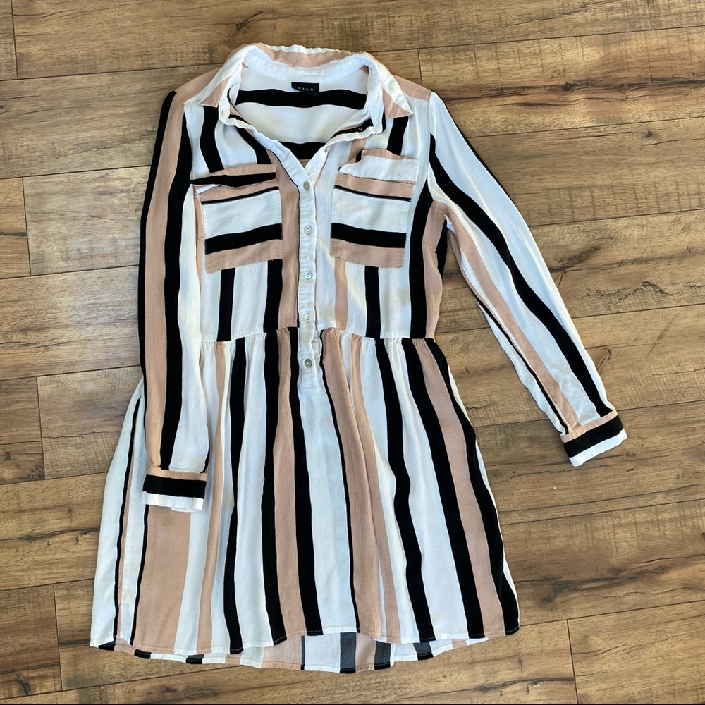 ASOS Striped Skater Dress